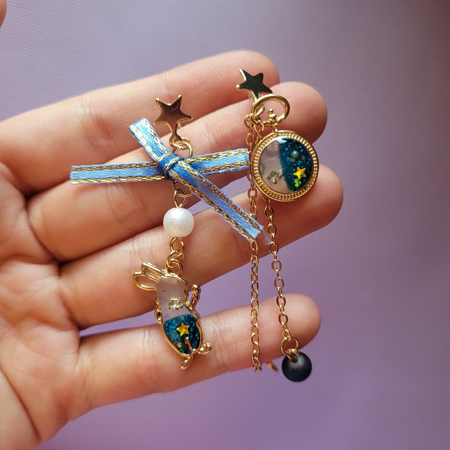 Aretes Bunny blue