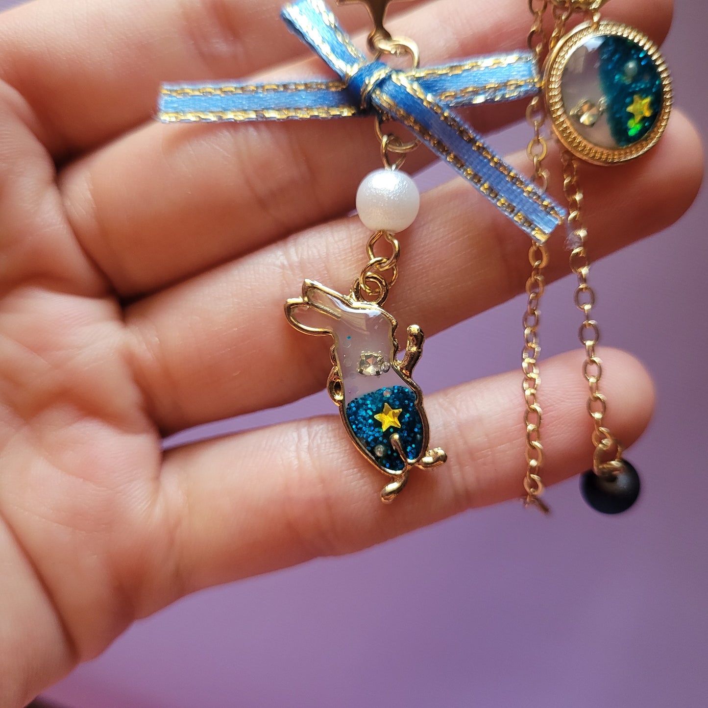 Aretes Bunny blue