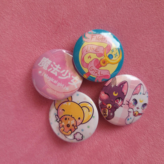 Mini botones colección magical girls