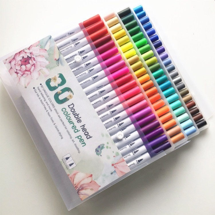 Brush pen marcadores x 80