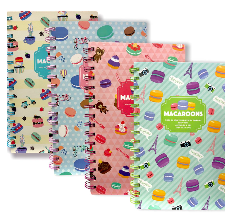 Cuaderno argollado macaroons