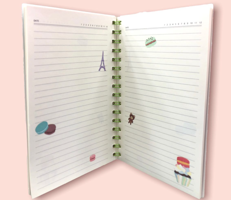 Cuaderno argollado macaroons